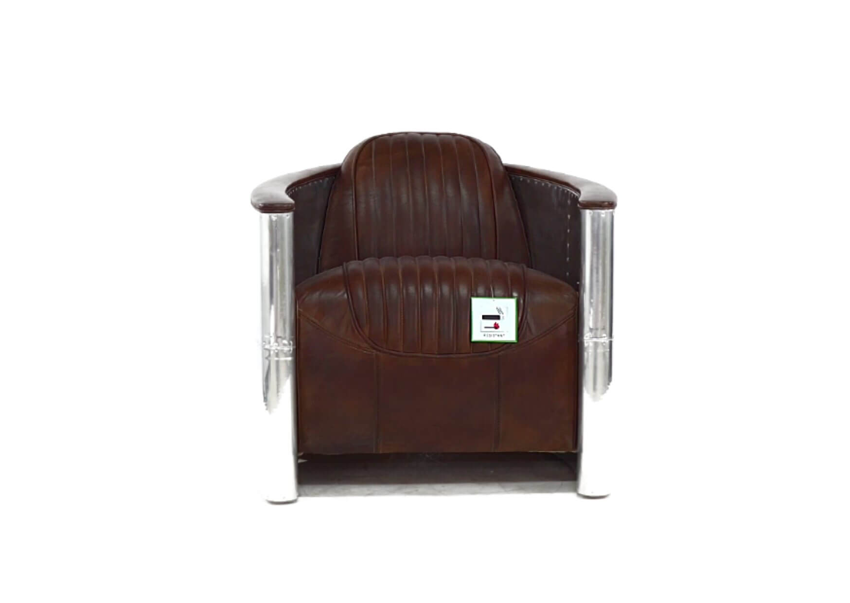 Product photograph of Aviator Pilot Chair In Vintage Brown Distressed Real Leather from Chesterfield Sofas
