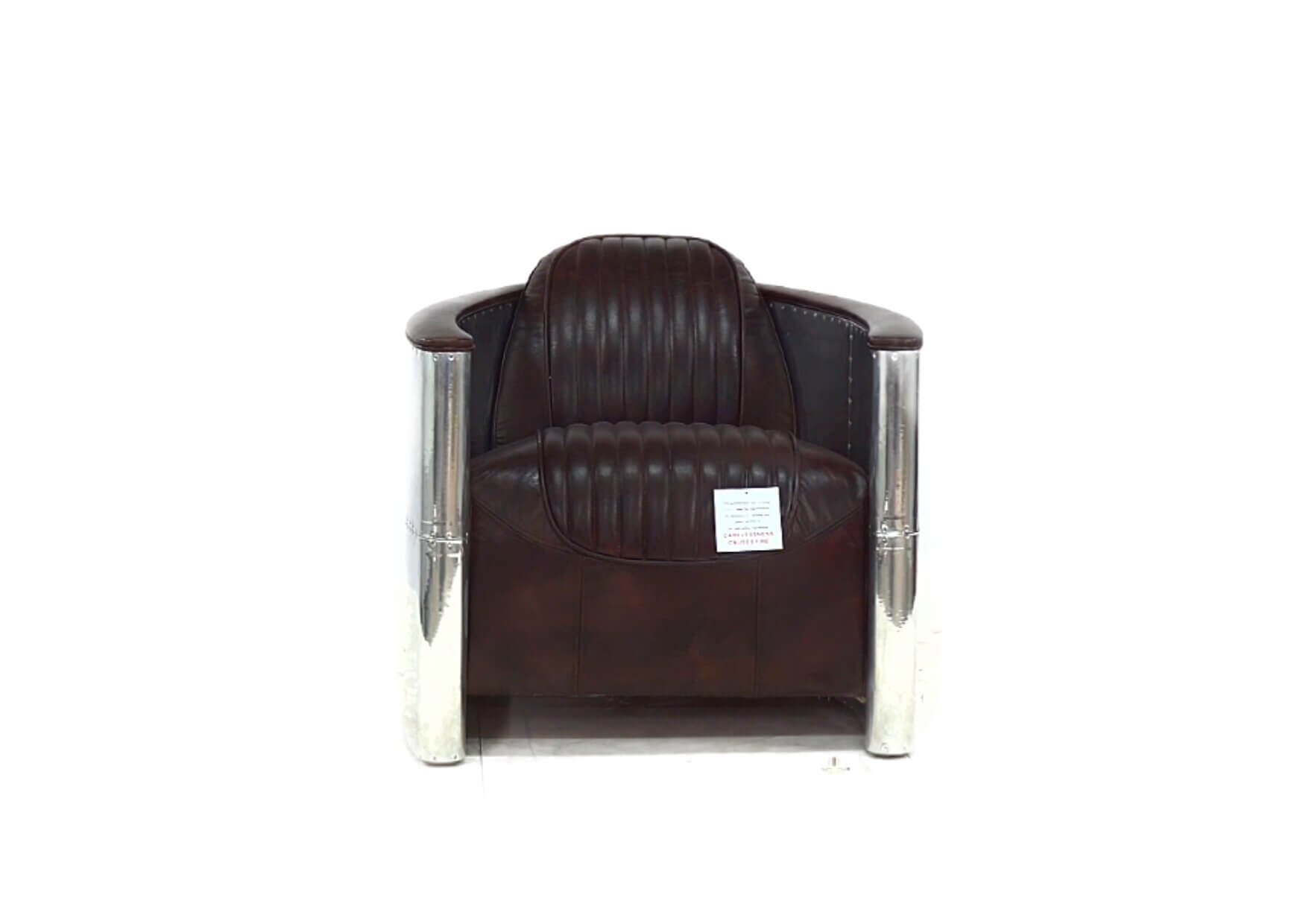 Product photograph of Aviator Pilot Chair In Vintage Tobacco Brown Distressed Real Leather from Chesterfield Sofas