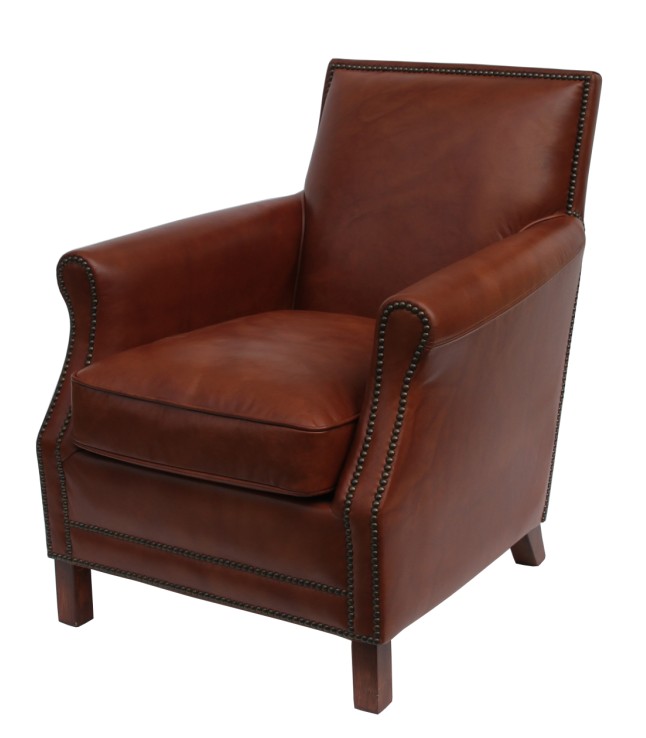 Product photograph of Bowden Handmade Vintage Armchair Distressed Brown Real Leather from Chesterfield Sofas