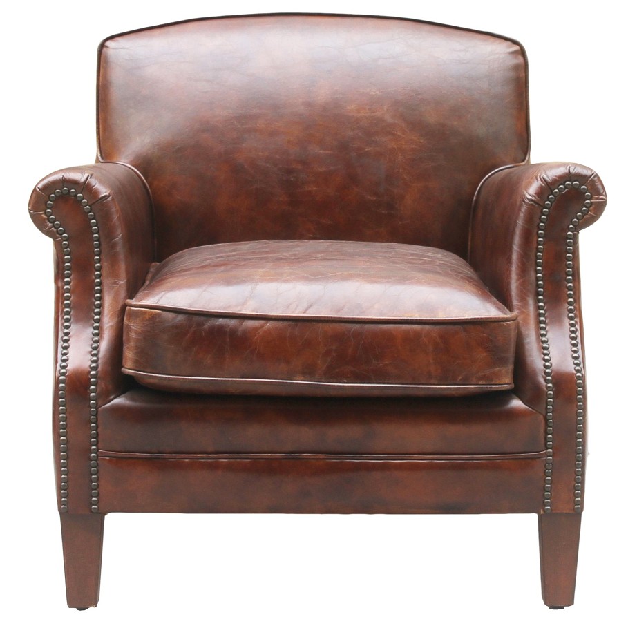 Product photograph of Camber Handmade Vintage Armchair Distressed Brown Real Leather from Chesterfield Sofas