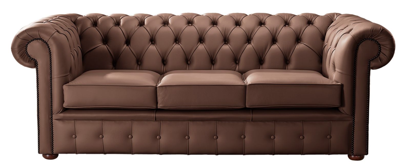 Product photograph of Chesterfield 3 Seater Shelly Castagna Leather Sofa Bespoke In Classic Style from Chesterfield Sofas