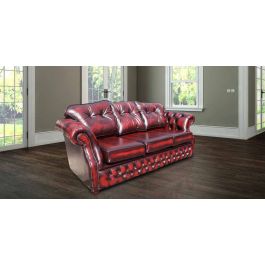 Cherry red chesterfield deals sofa