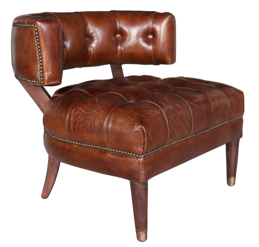 Product photograph of Vintage Harris Tub Chair Chesterfield Buttoned Distressed Brown Real Leather from Chesterfield Sofas