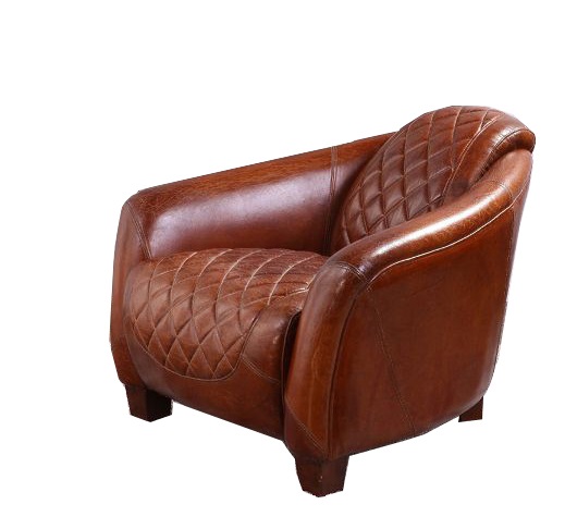 Product photograph of Vintage Original Quilted Tub Chair Distressed Real Leather from Chesterfield Sofas